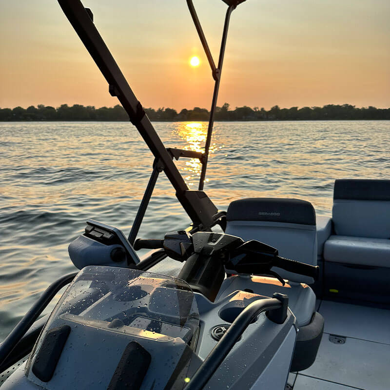 picture on a boat during a sunset 1